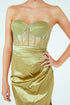 FRENCH LACE BUSTIER AND FRONT SLIT SKIRT - Barrus London